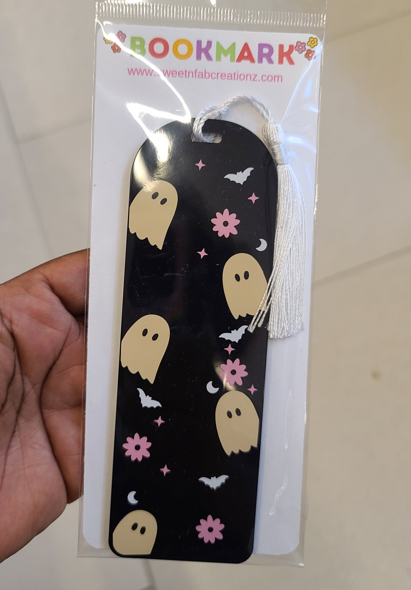 Black Ghostie Large Bookmark