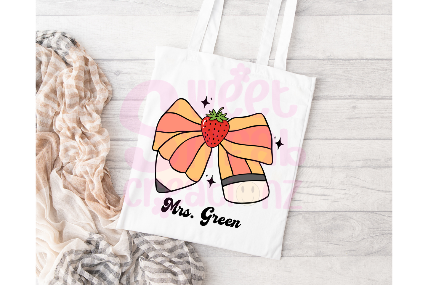 Personalized Teacher Tote 3