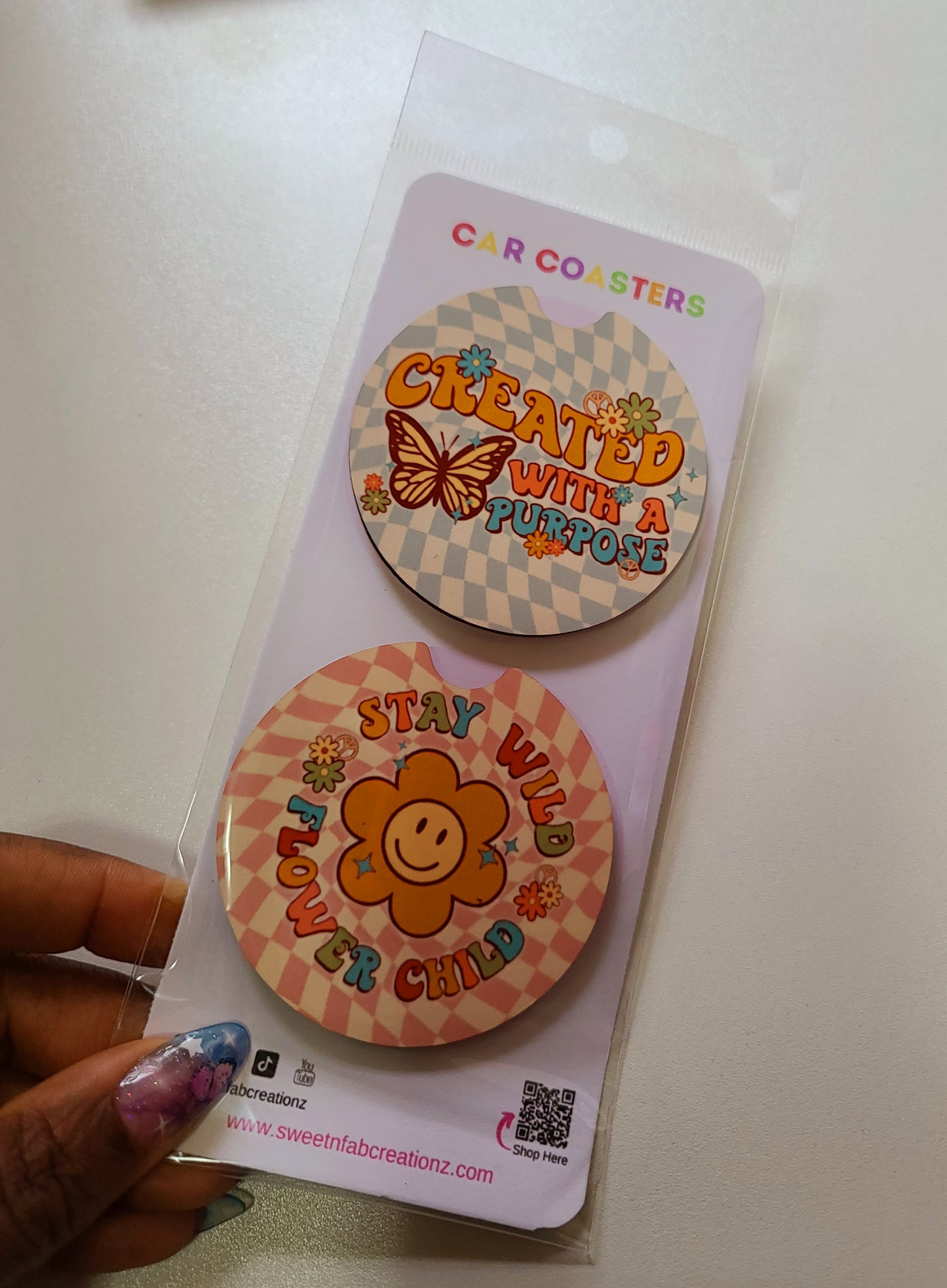Created with Purpose Car Coaster