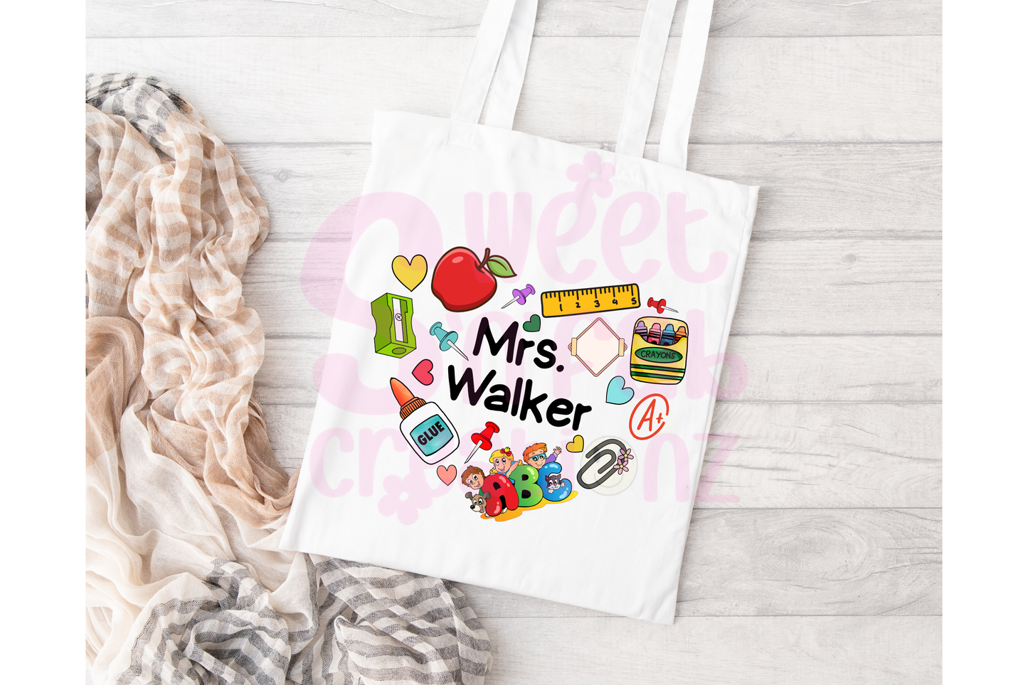 Personalized Teacher Tote 1