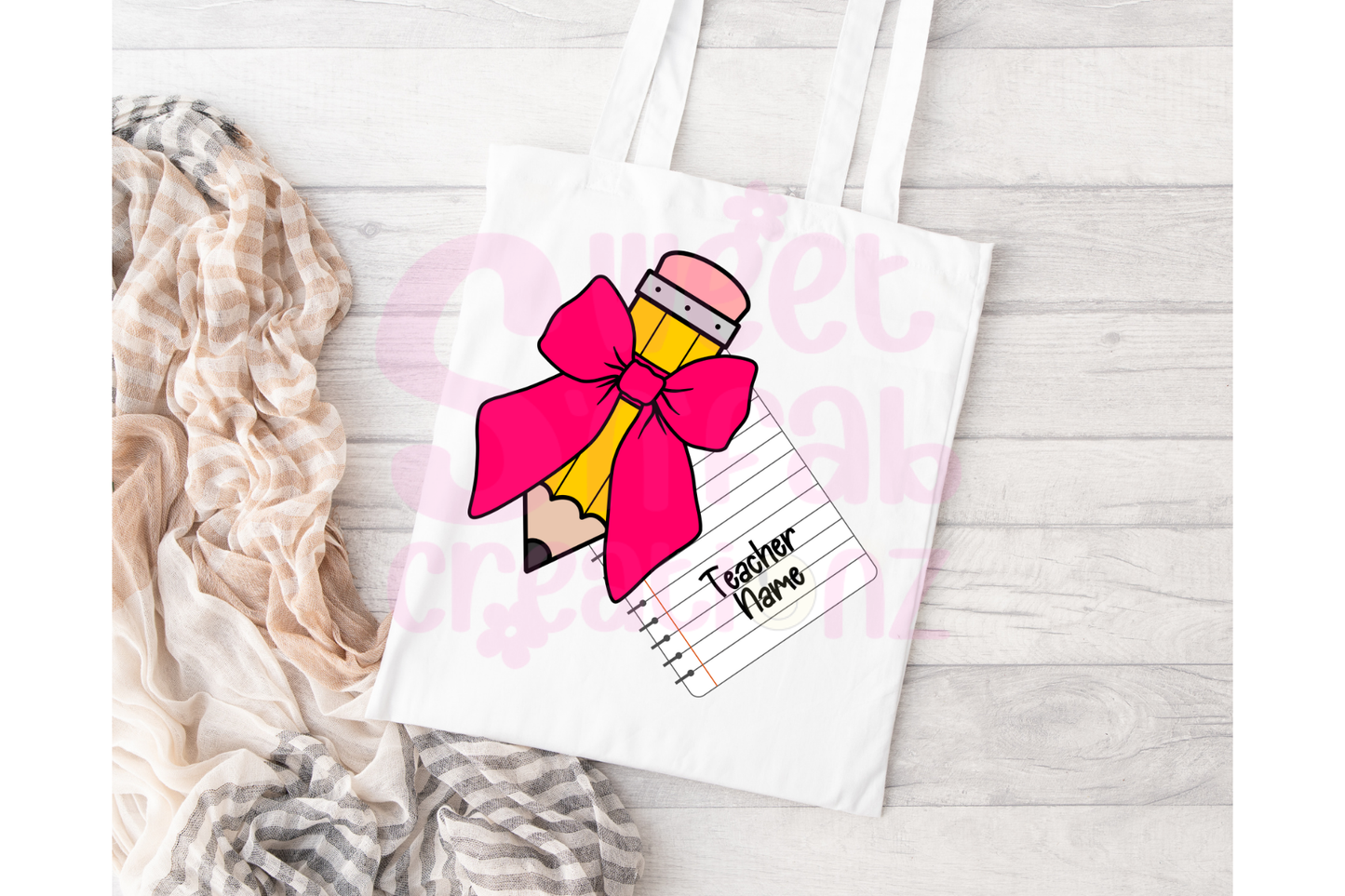 Personalized Teacher Tote 5