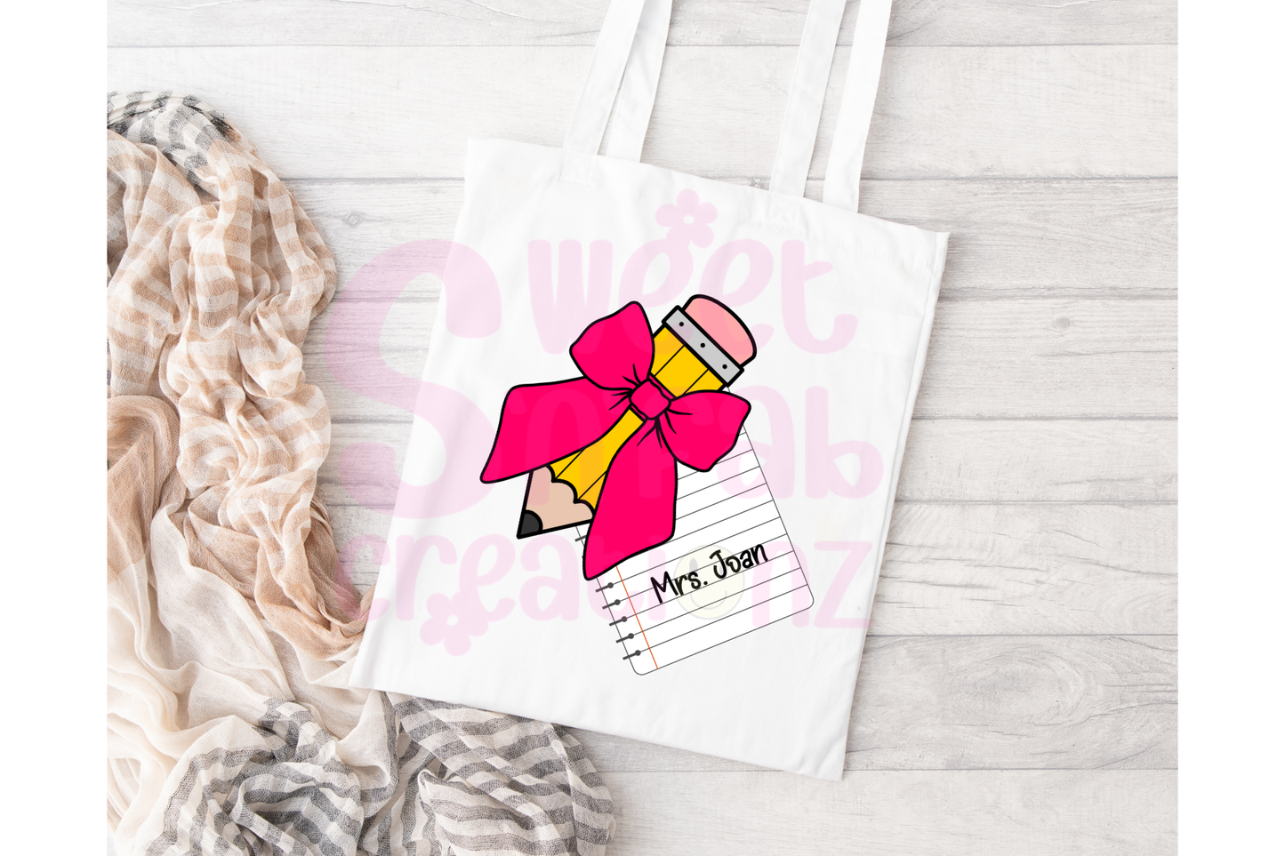 Personalized Teacher Tote 5