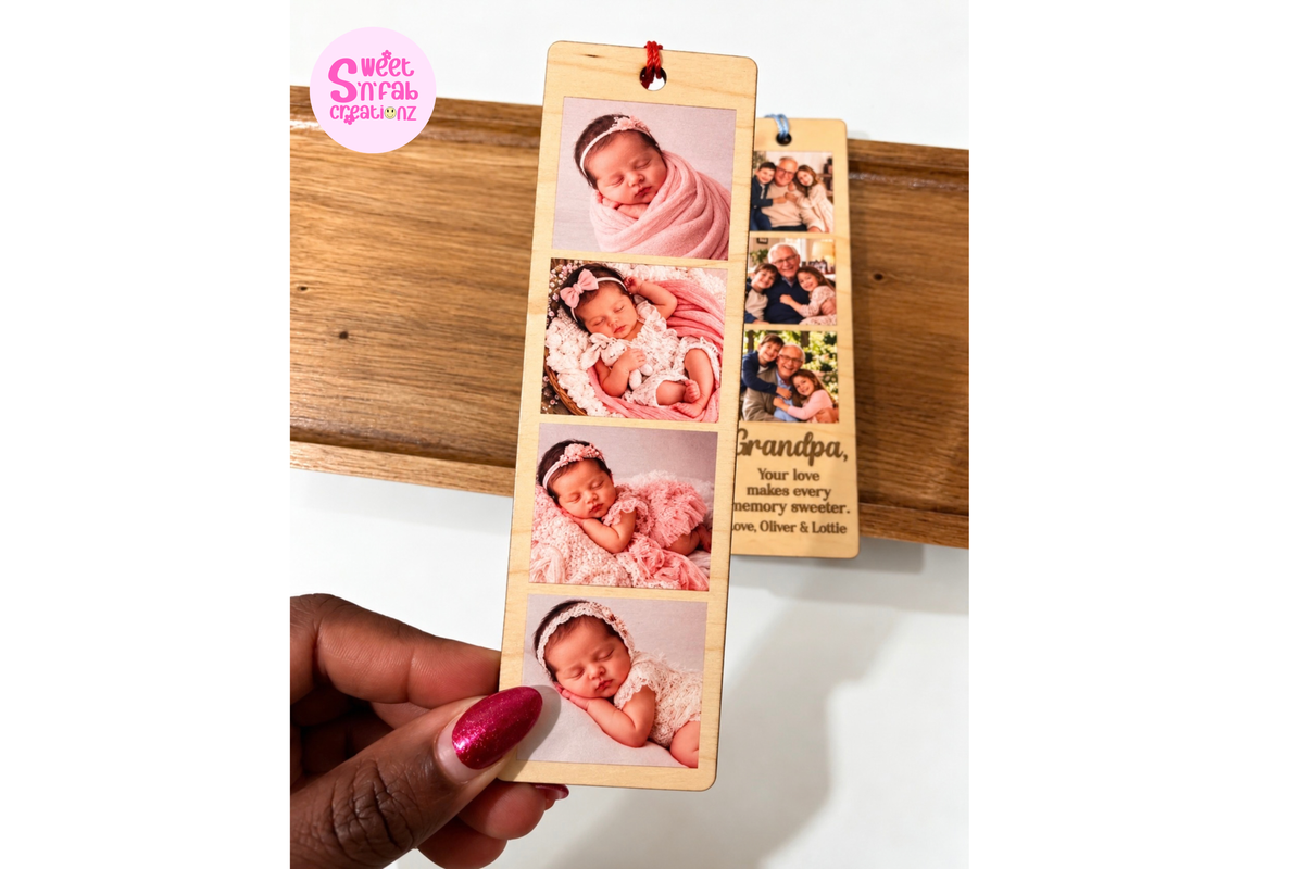 Personalized Wooden Photo Bookmark
