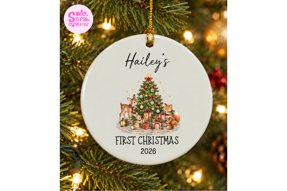 Personalized Baby First Christmas Ornament