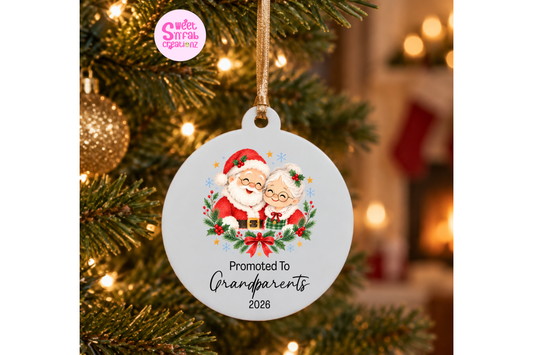 Promoted to Grandparents Animation Ornament