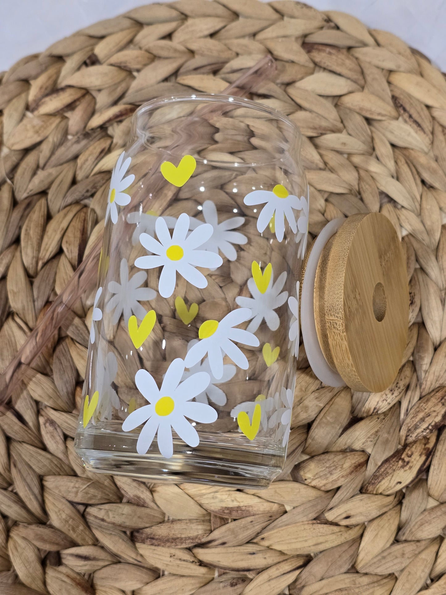 Sunflowers Glass Cup