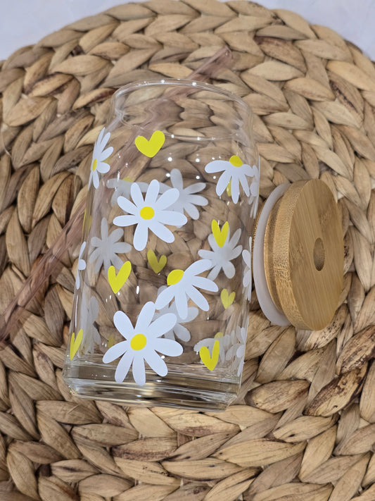 Sunflowers Glass Cup