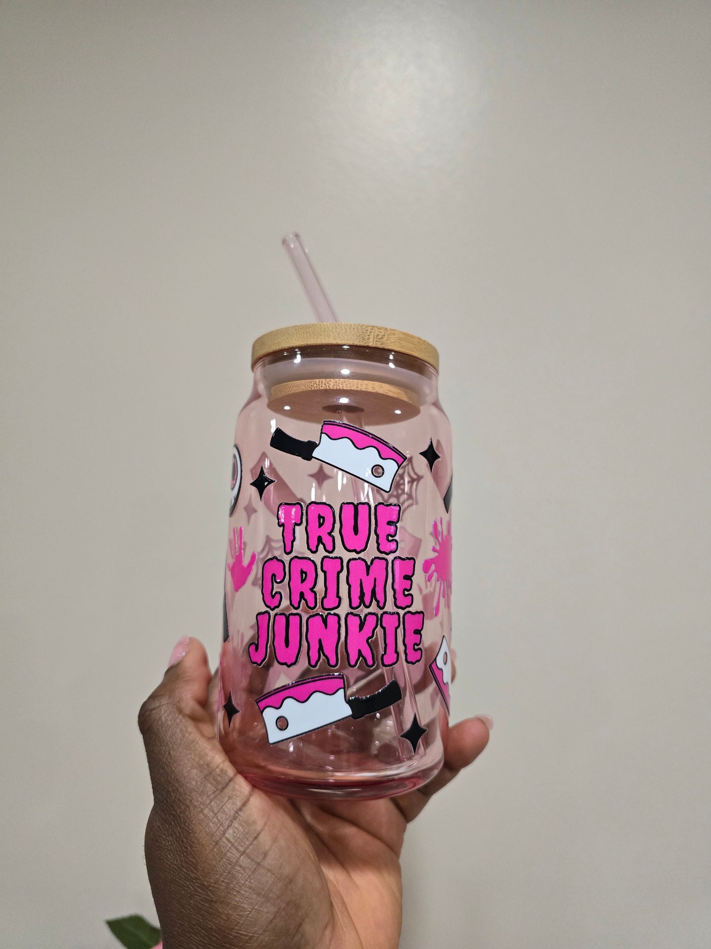 True Crime Lover Glass Cup