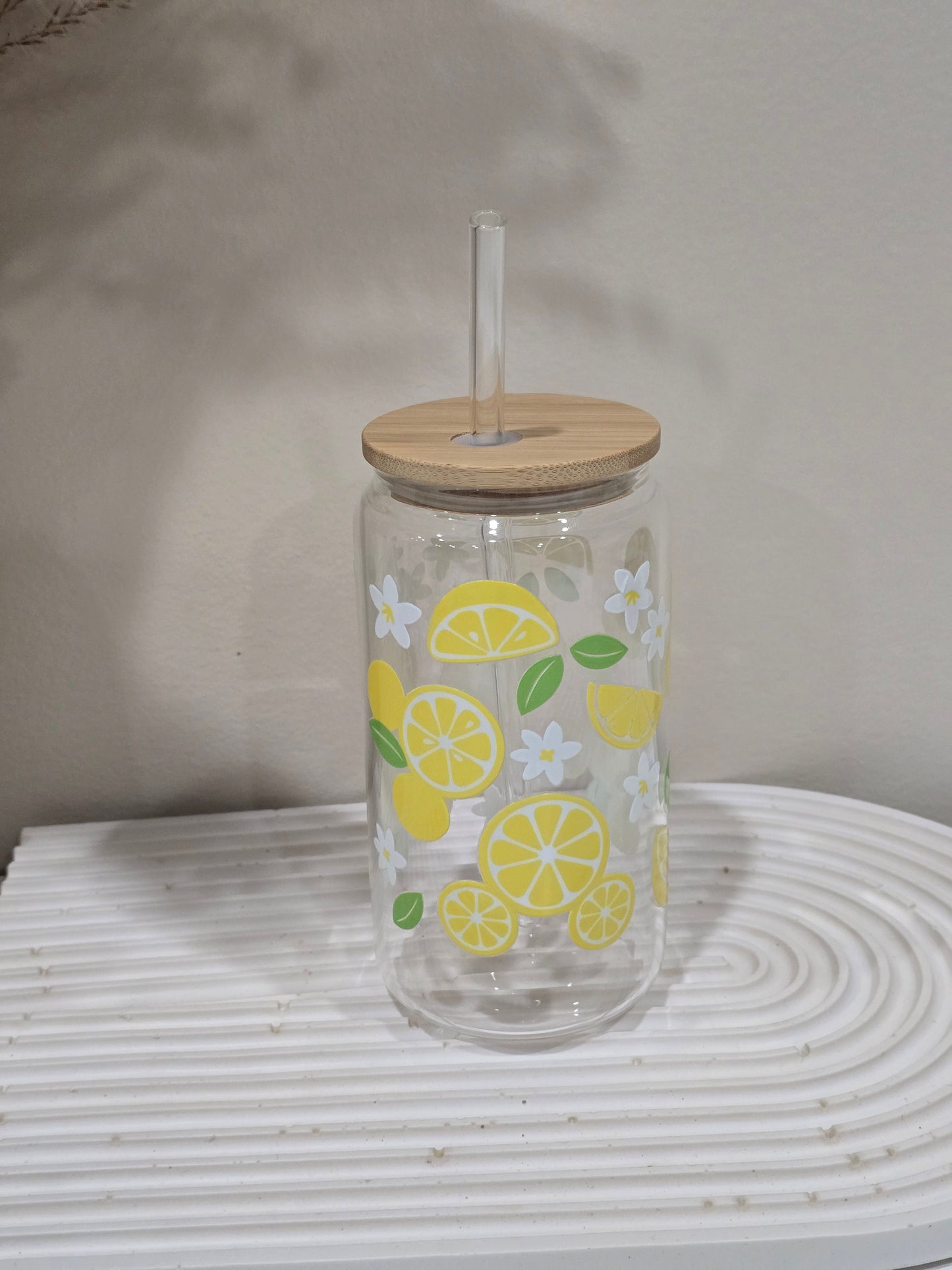 Lemon Mouse Head Glass Cup