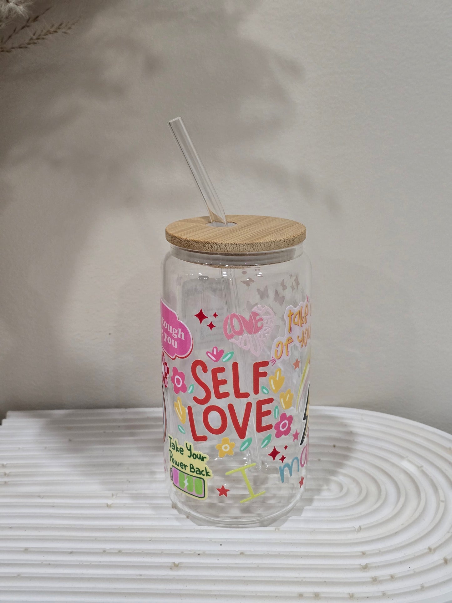 Self Love Glass Cup