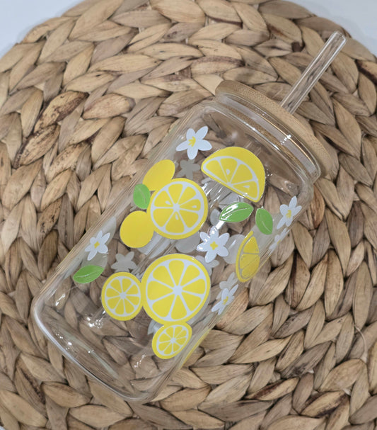 Lemon Mouse Head Glass Cup