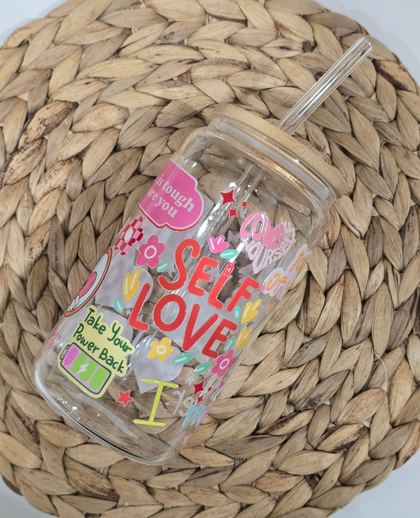 Self Love Glass Cup