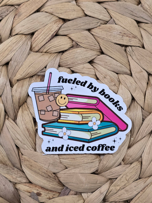 Fueled by Books Sticker