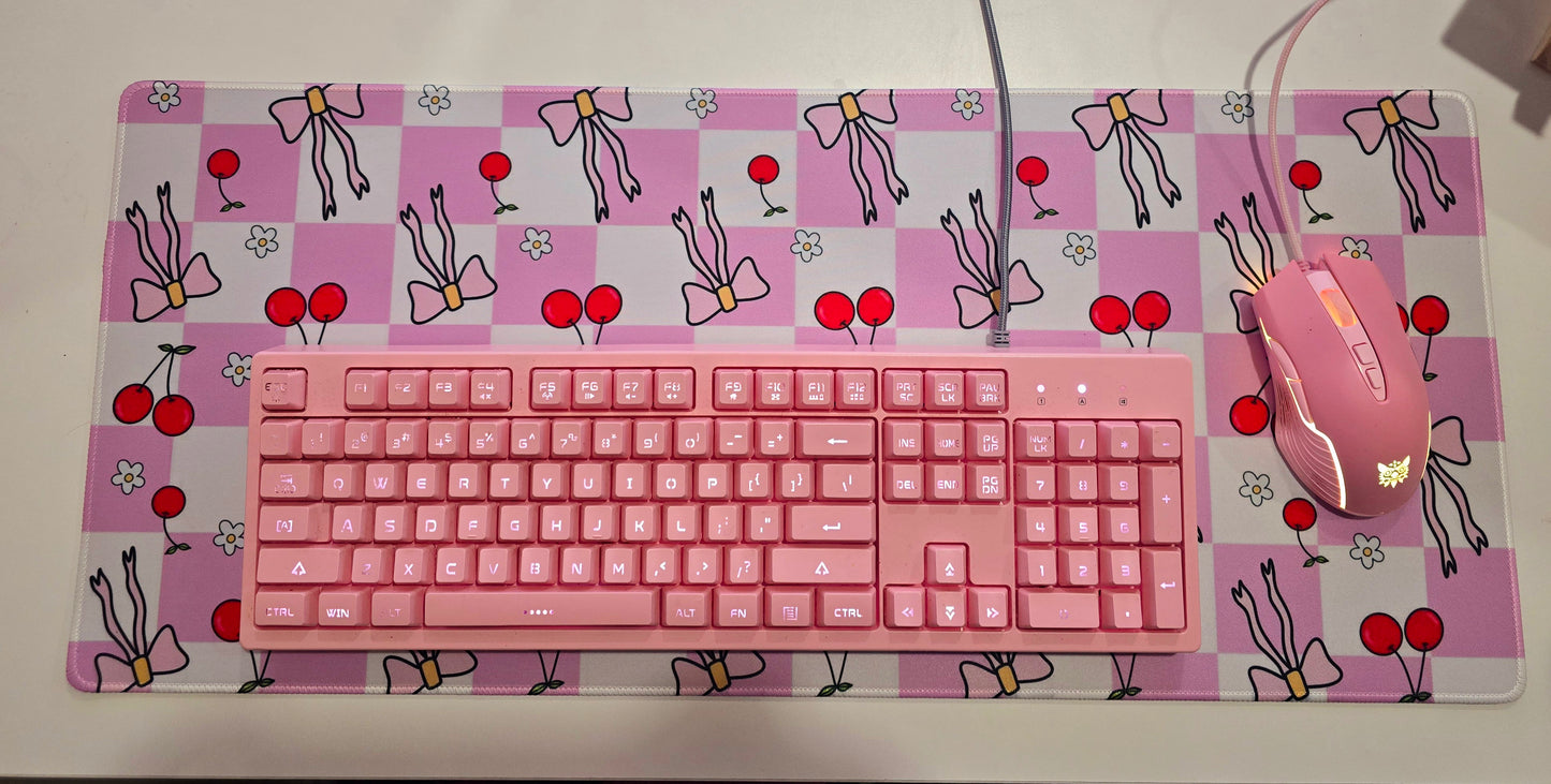 Desk Mat Coquette Cherry