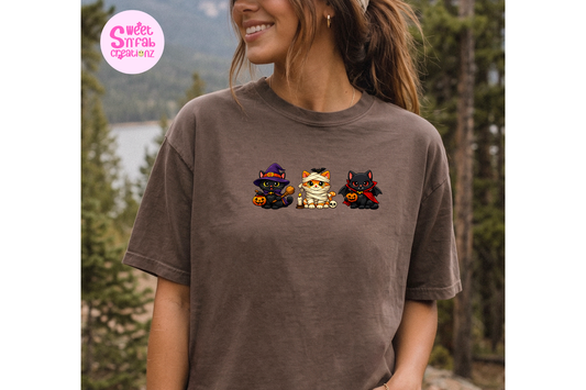 Vintage Halloween Cat Shirt