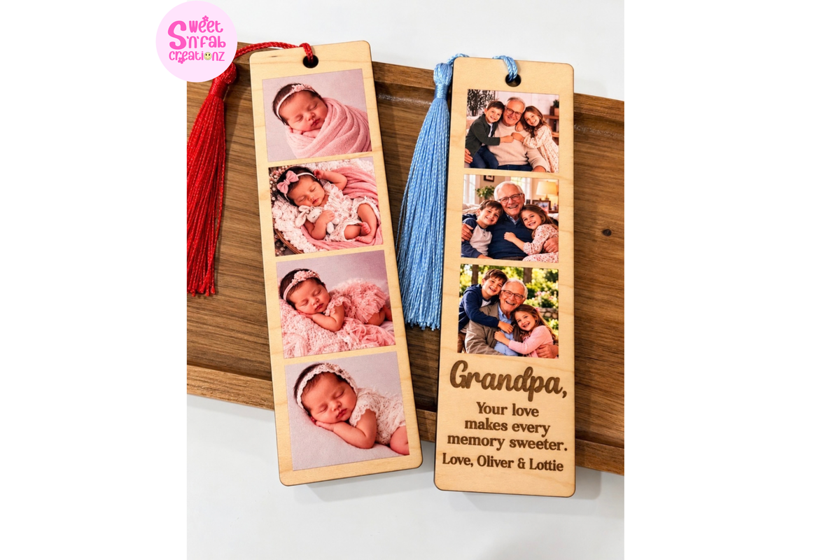 Personalized Wooden Photo Bookmark