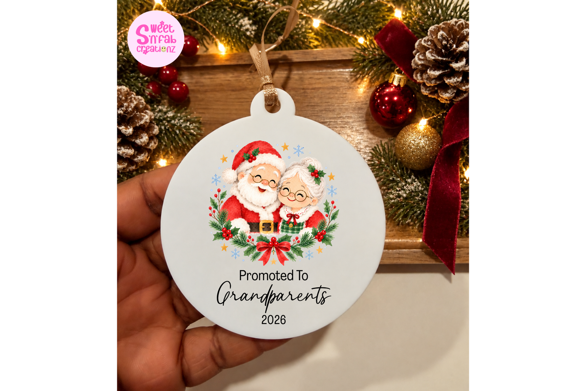 Promoted to Grandparents Animation Ornament