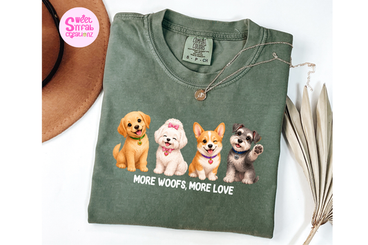 More Woofs More Love Dog Shirt