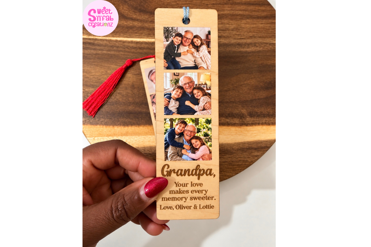 Personalized Wooden Photo Bookmark