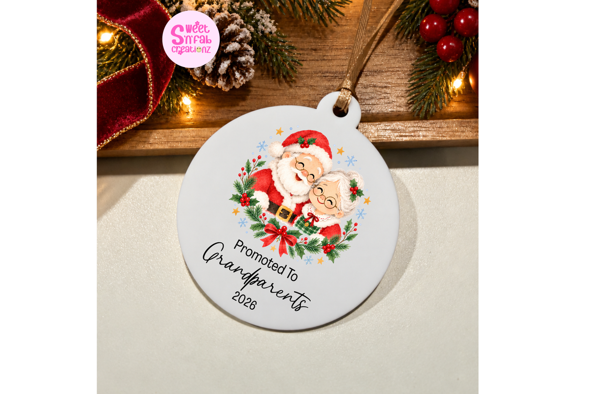Promoted to Grandparents Animation Ornament