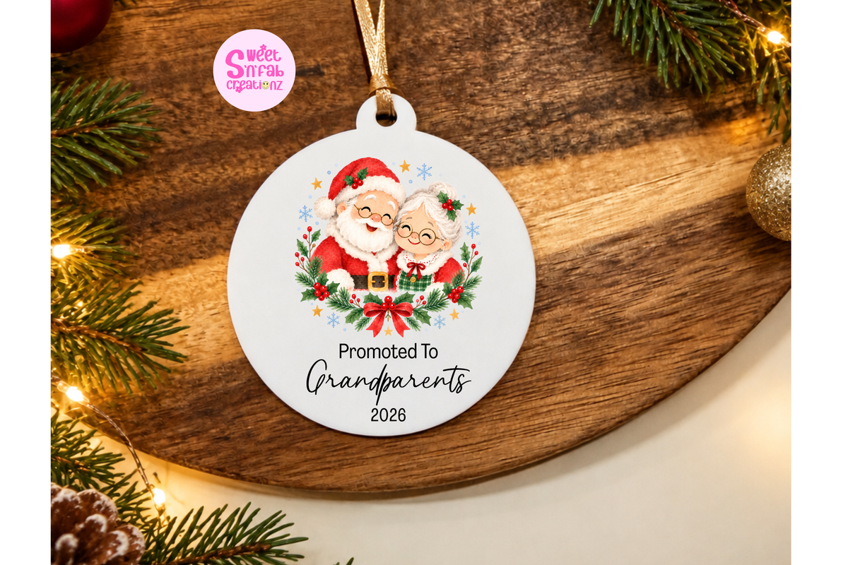 Promoted to Grandparents Animation Ornament