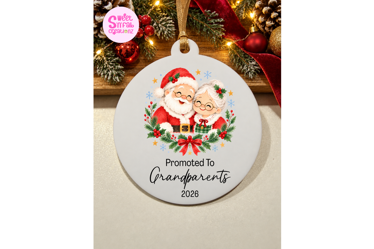 Promoted to Grandparents Animation Ornament