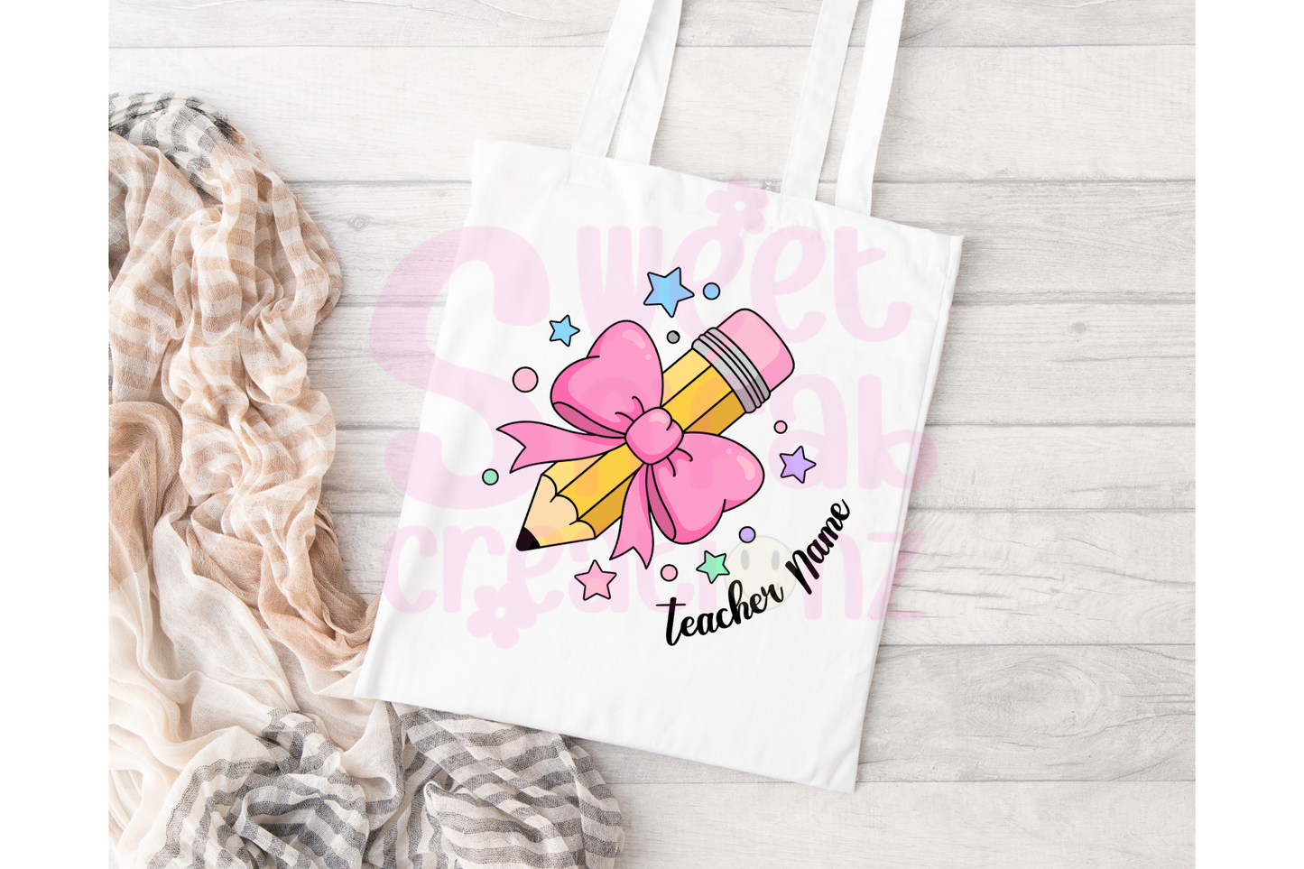 Personalized Teacher Tote 2