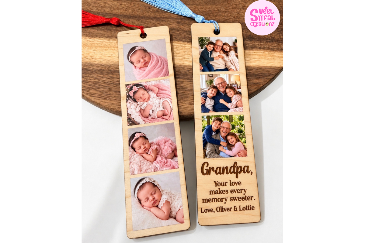 Personalized Wooden Photo Bookmark