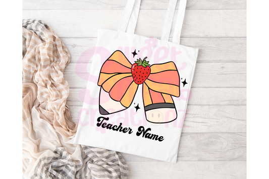 Personalized Teacher Tote 3