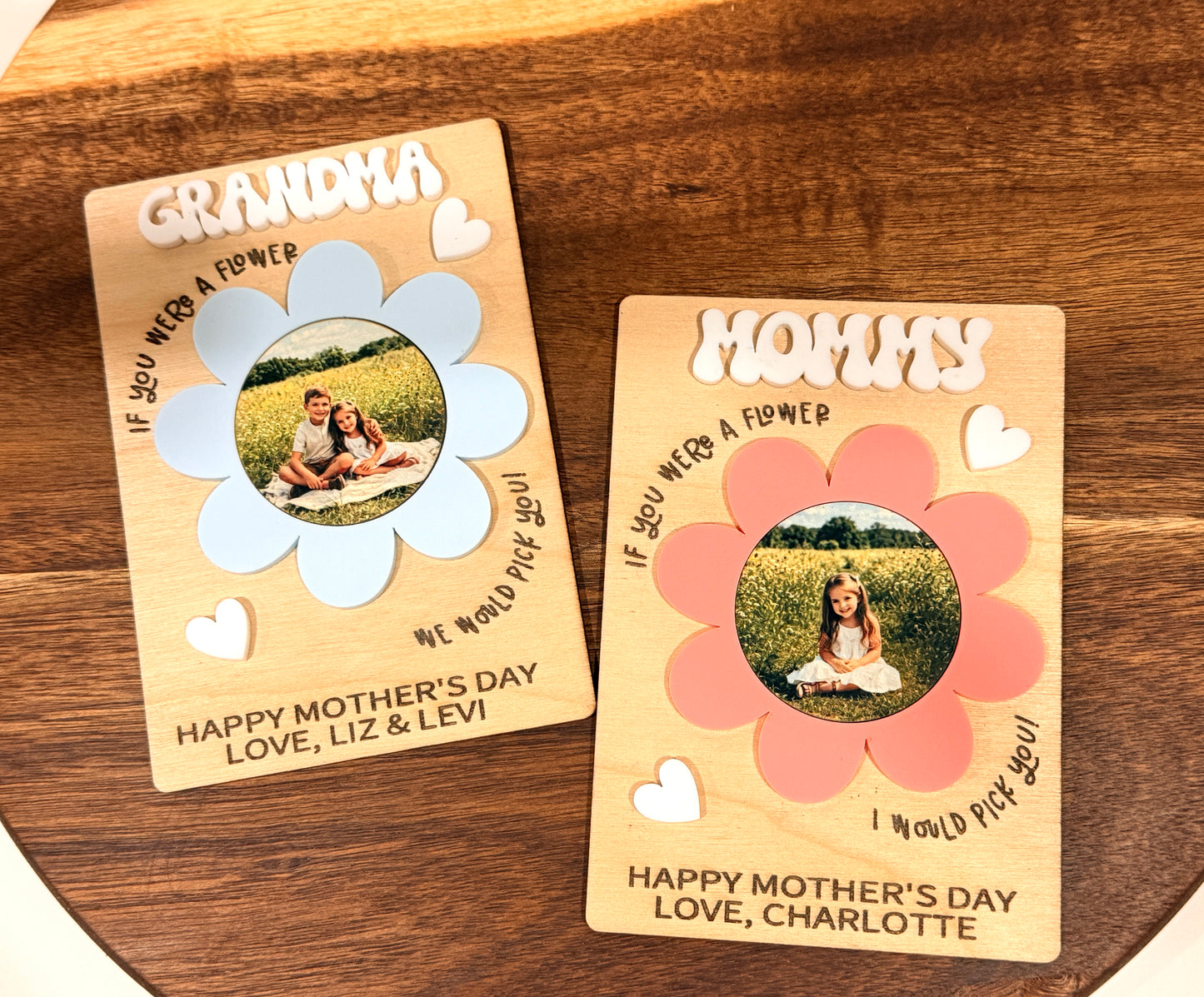 Personalized Flower Photo Magnet – Mother’s Day Gift 🌸💖