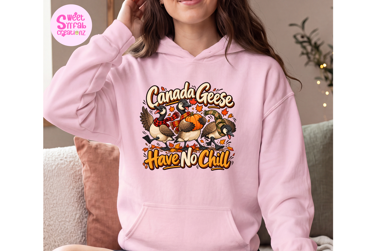 Canada Geese Have No Chill Hoodie | Funny Canadian Fall Graphic Hoodie