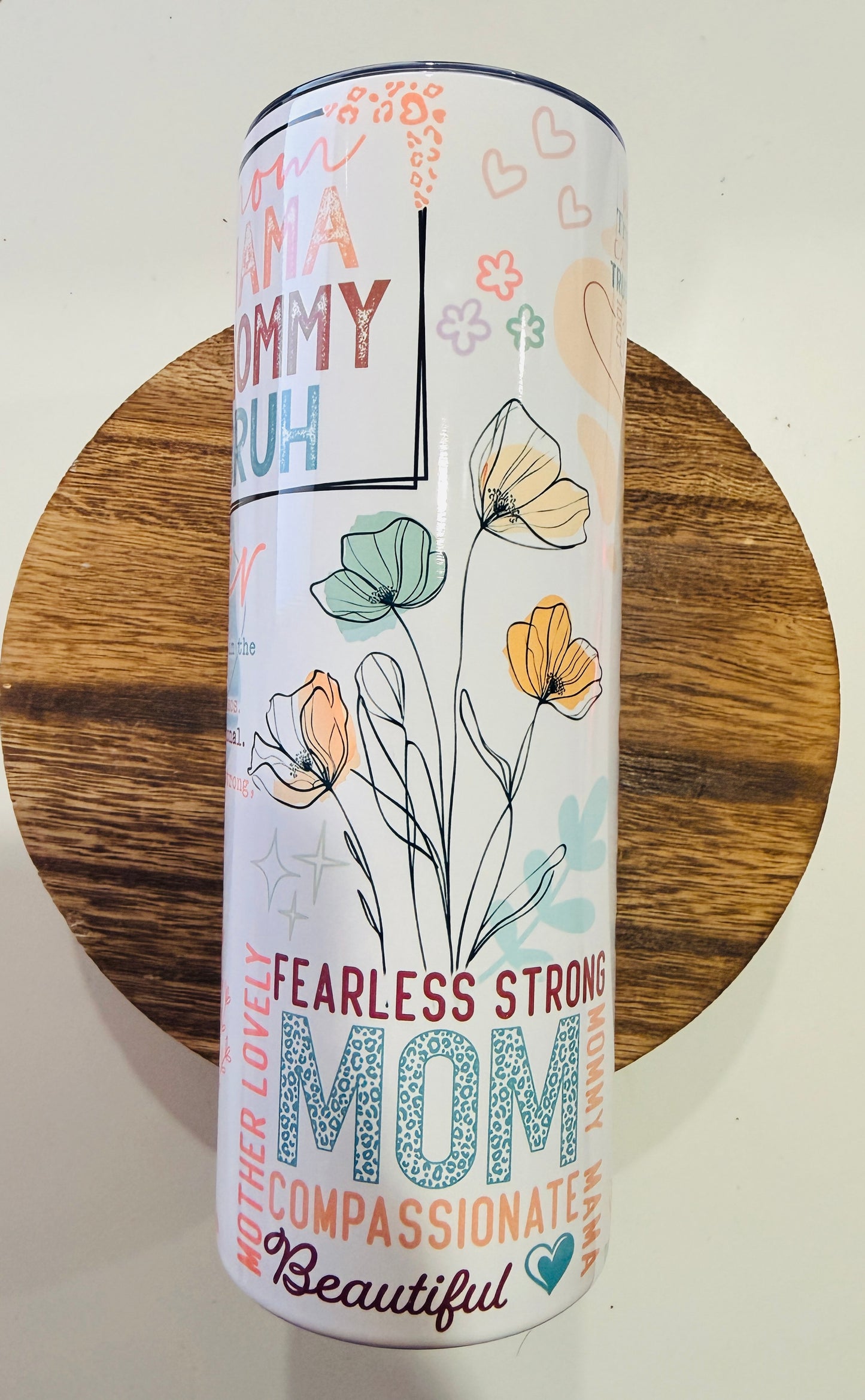 Mom Definition 20oz Skinny Tumbler – The Many Roles of Mom 💐