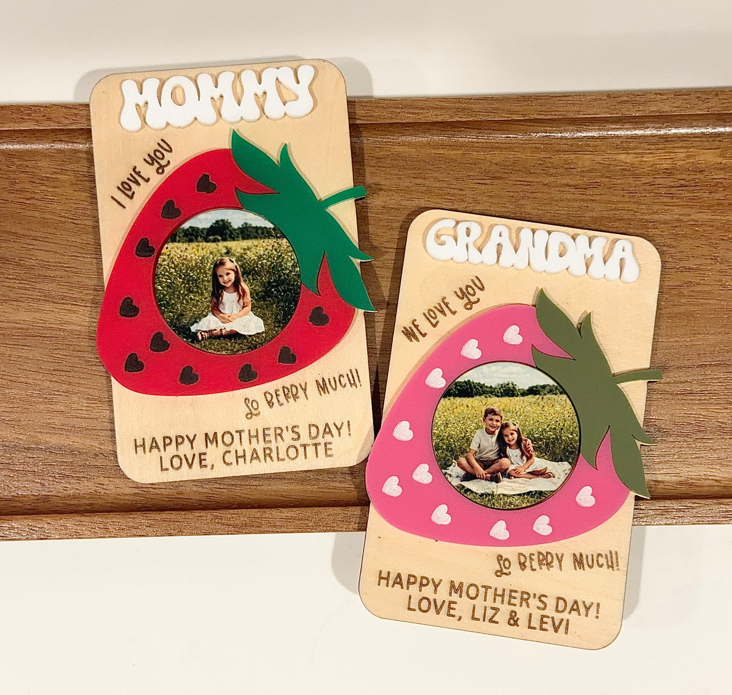 Personalized “I Love You So Berry Much” Photo Magnet – Custom Mom, Mommy, Grandma Mother’s Day Gift