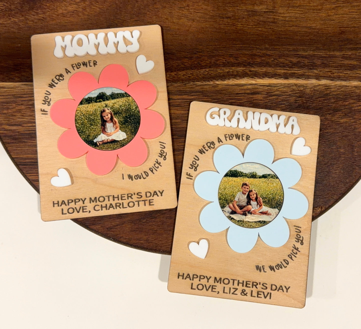 Personalized Flower Photo Magnet – Mother’s Day Gift 🌸💖