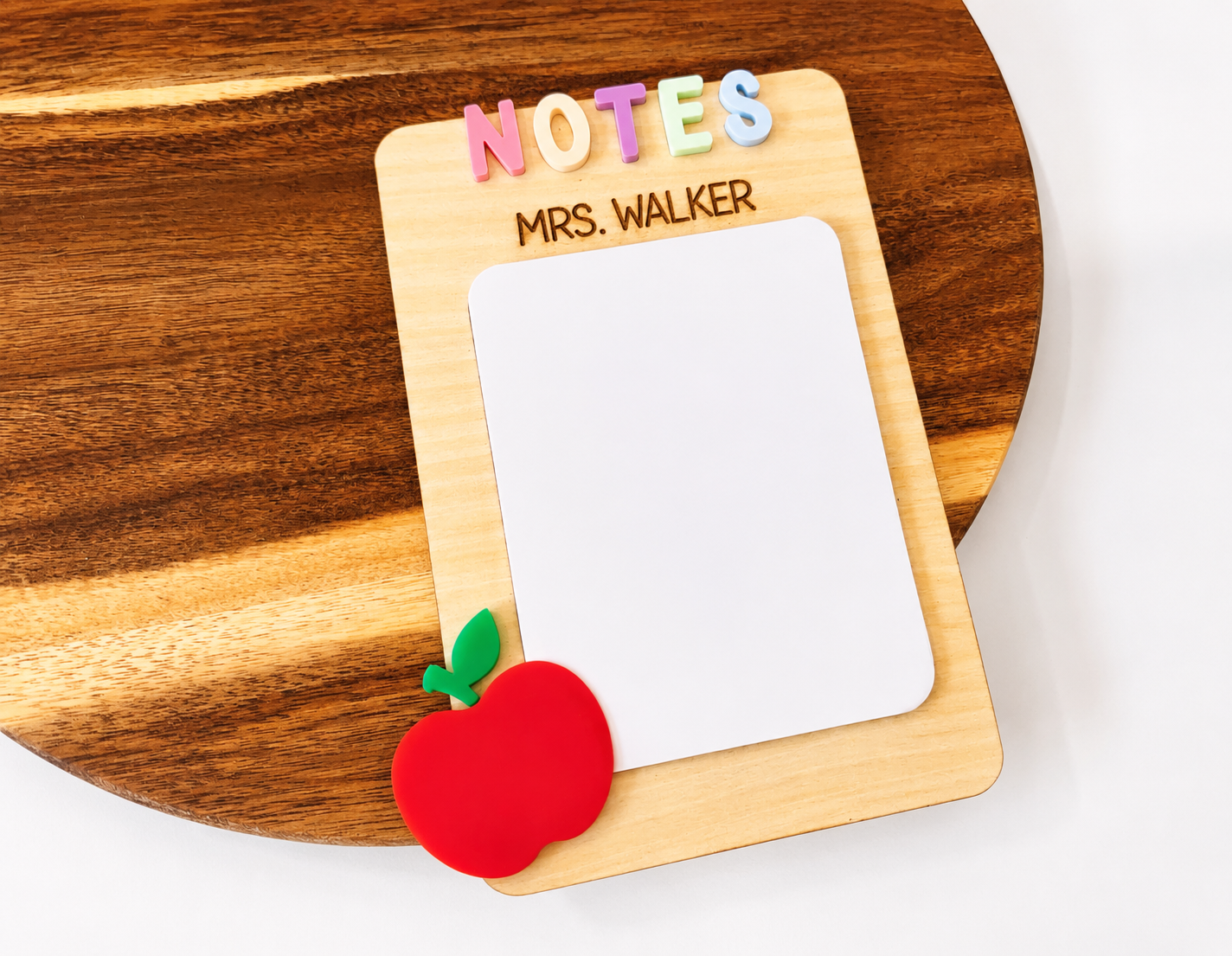 Personalized 3-in-1 Teacher Note Board – Magnetic Dry Erase Memo Board