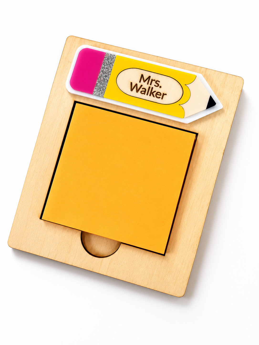 Your Influence Could Never Be Erased” Personalized Teacher Sticky Note Holder