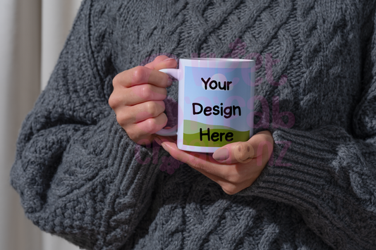 Custom Mug — Upload Your Own Design (11oz or 15oz)